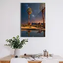 Oasis Under the Stars Metal Poster