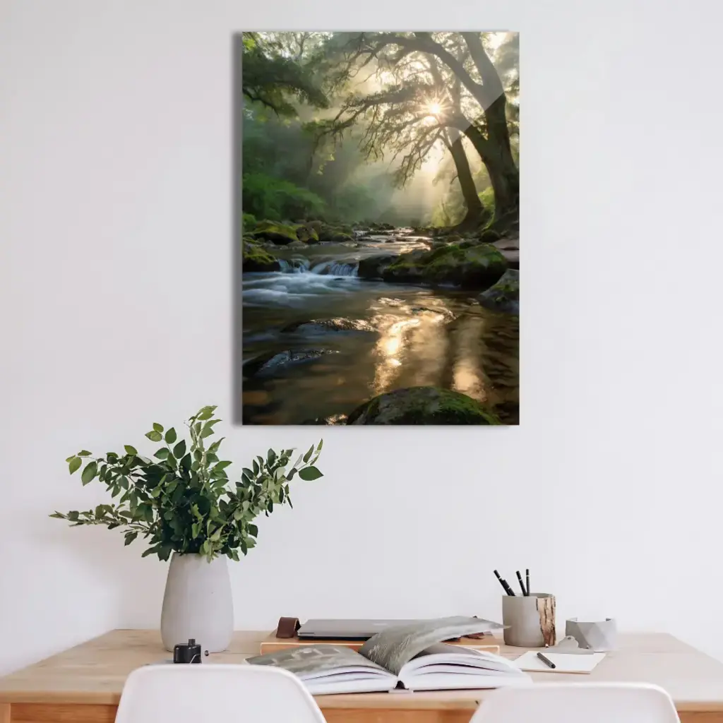 Mystic Forest Retreat Metal Poster