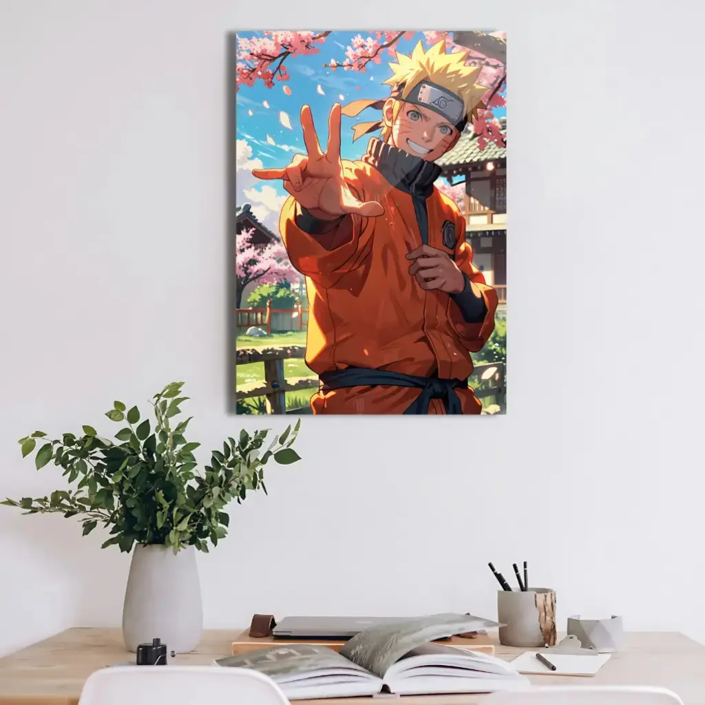 Naruto Uzumaki Metal Poster – Ninja Spirit Wall Art | Anime Poster