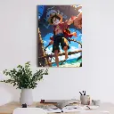 One Piece Luffy Pirate King Artwork | Wall Decor for Anime Fans