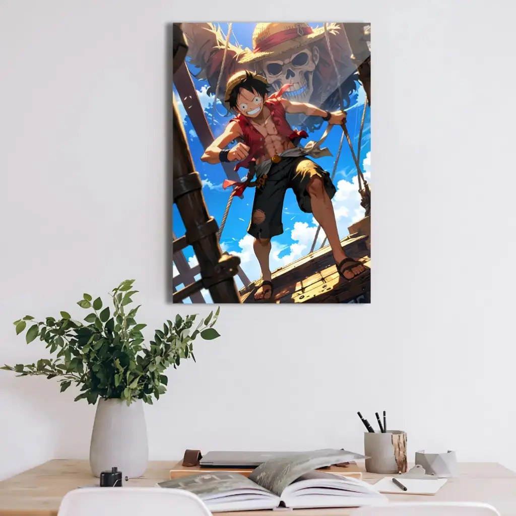 Monkey D. Luffy Action Pose Poster | One Piece Anime Wall Art