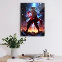 Edward Elric Action Poster – Fullmetal Alchemist Anime Wall Art