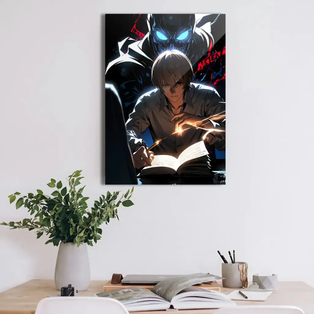 Light Yagami Death Note Metal Wall Poster