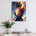 Epic Goku Power-Up Poster – Dragon Ball Z Anime Wall Art