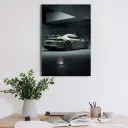 Porsche 718 Cayman Poster – Compact Sports Car Metal Wall Decor