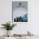 Porsche 911 GT3 Poster – Sleek Sports Car Metal Wall Poster 