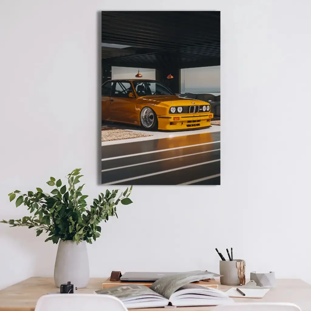 BMW M3 E30 Poster – Classic German Sports Car Metal Print