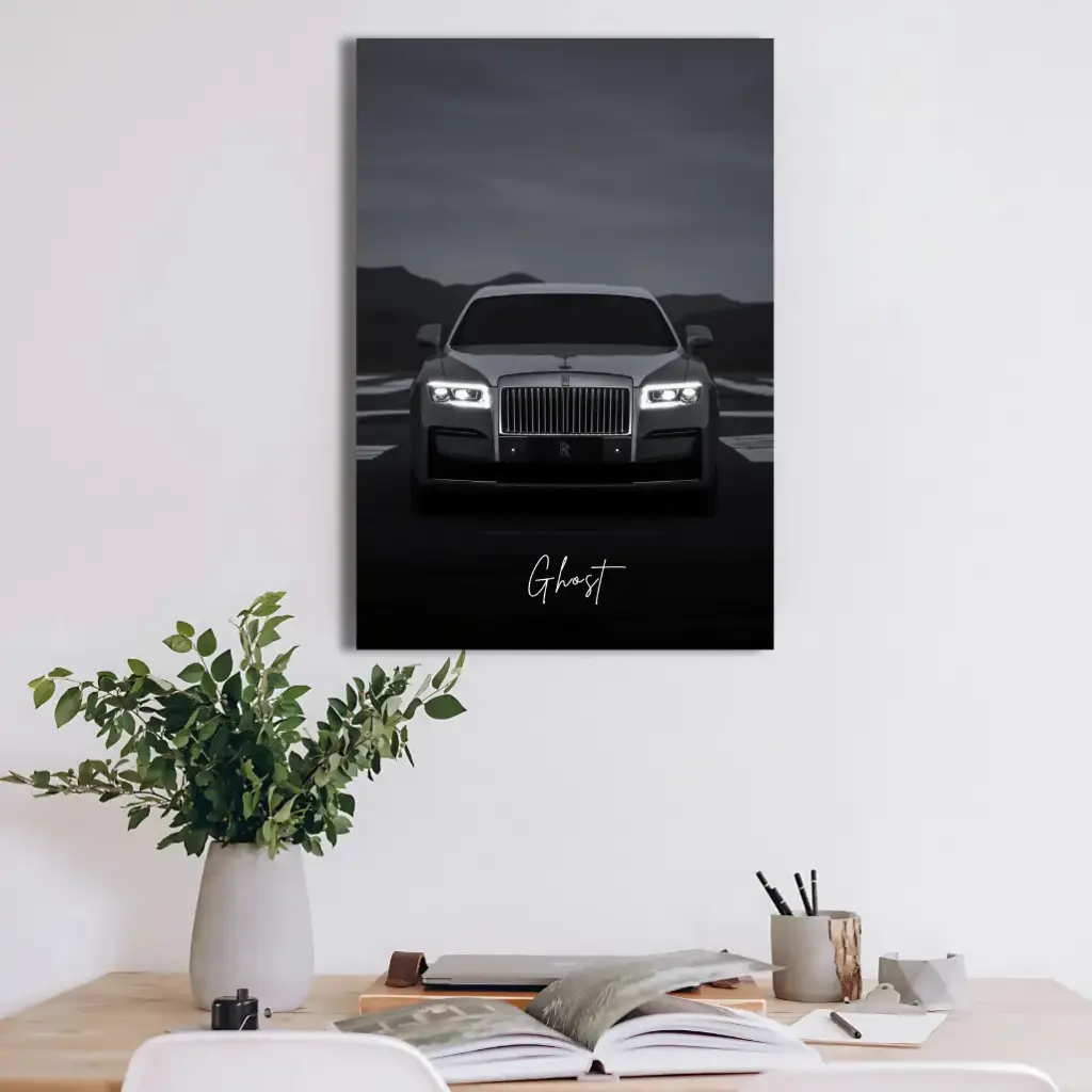 Rolls-Royce Ghost Poster – Premium Luxury Car Metal Poster Decor