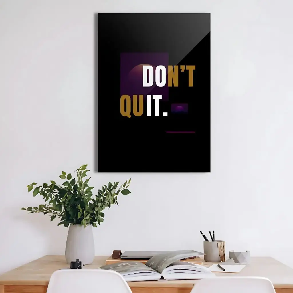 Hustle and Grind – Premium Metal Poster