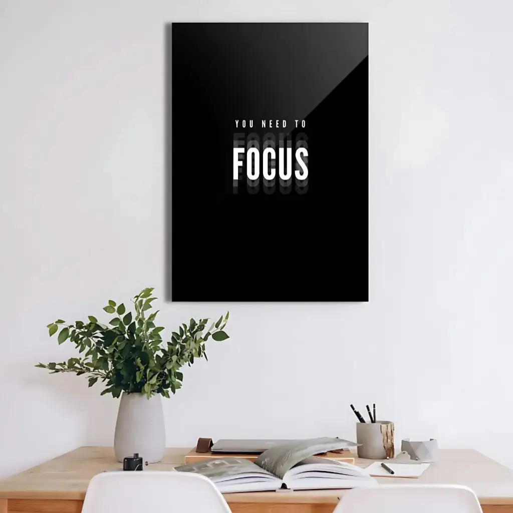 Focus & Ambition – Inspirational Metal Wall Art