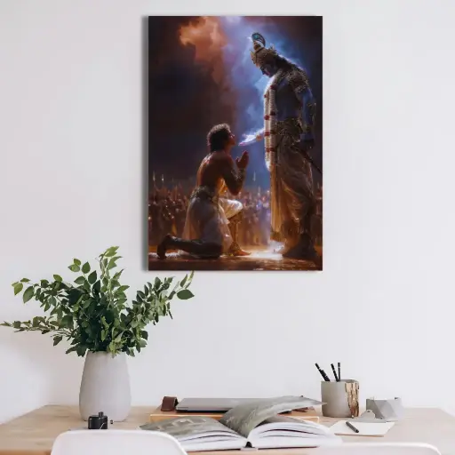 Shree Krishna Guides Arjuna’s Dharma 