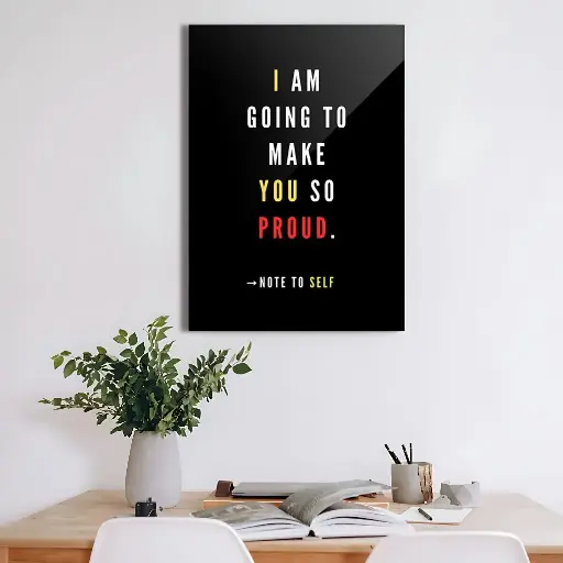Strength & Determination – Bold Motivational Metal Poster